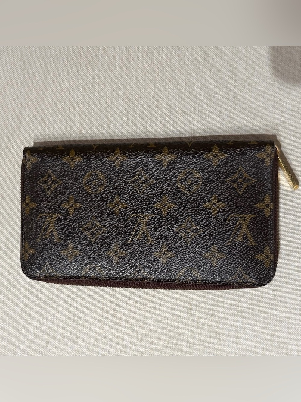 Pre-owned Louis Vuitton Brown Monogram Leather Organizer/ Wallet